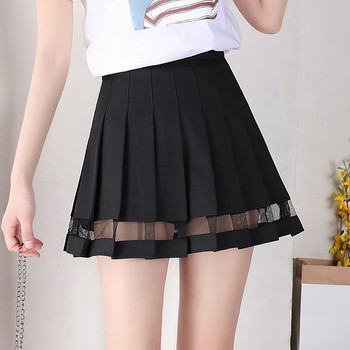 Modern női szoknya magas szoknyával fehér és fekete színben