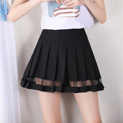 Modern női szoknya magas szoknyával fehér és fekete színben