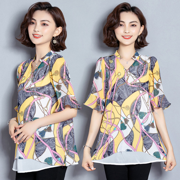 Női topikus blúz V-nyakkal, két színben