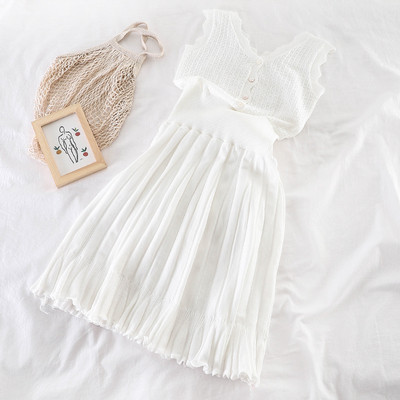 Modern női ruha többféle színben, rugalmas derékkal