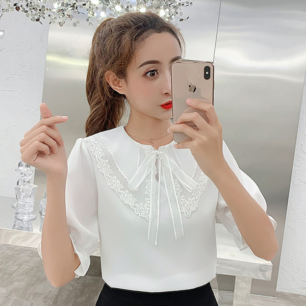 Stílusos női ing három színben, hímzéssel