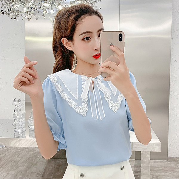 Stílusos női ing három színben, hímzéssel