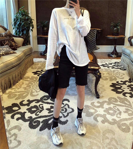 Jelenlegi női nadrág 3/4 hosszúságban, sötét színben