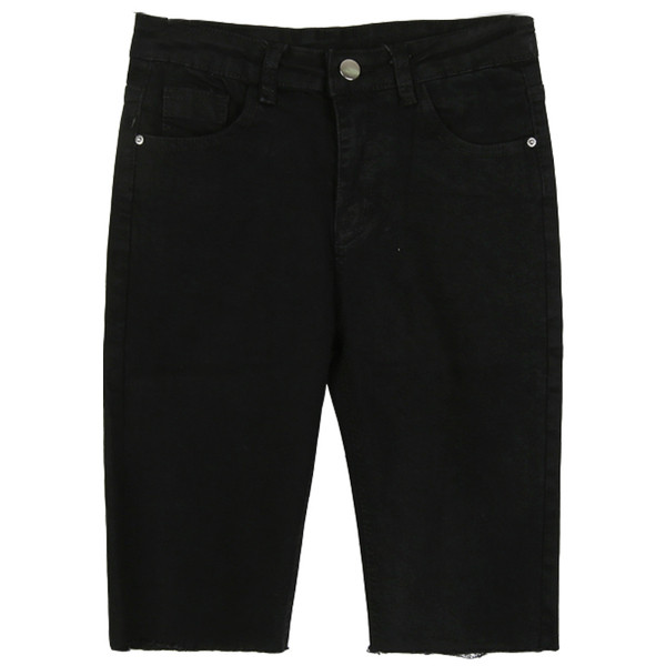 Jelenlegi női nadrág 3/4 hosszúságban, sötét színben