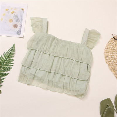 Női felső, széles pántokkal - rövid modell több színben