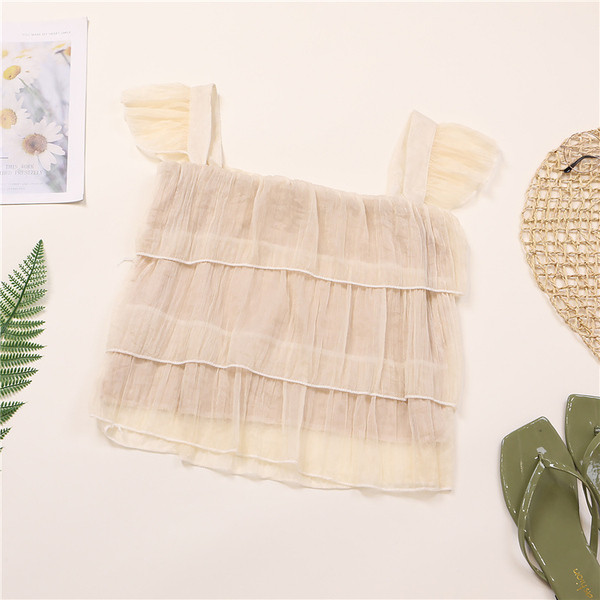 Női felső, széles pántokkal - rövid modell több színben