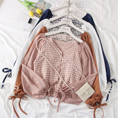 Stílusos női blúz gombokkal több színben