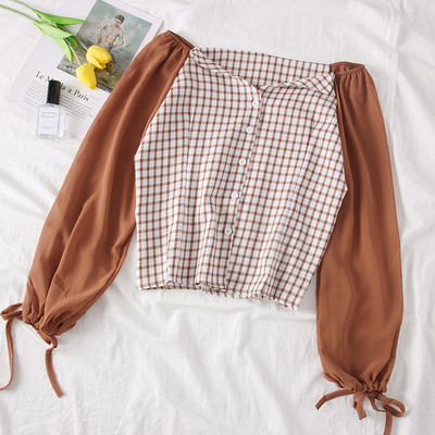 Stílusos női blúz gombokkal több színben