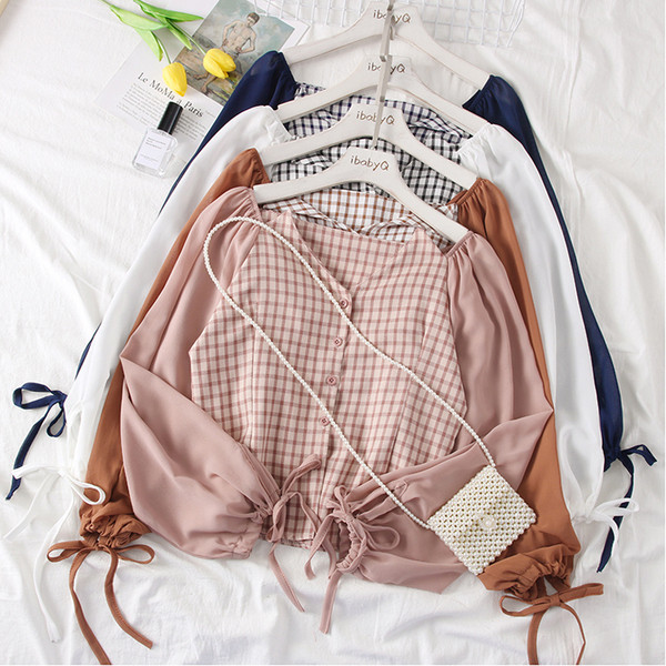 Stílusos női blúz gombokkal több színben