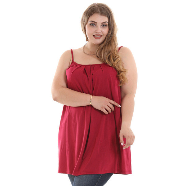 Női lezser felső vékony pántokkal több színben 5XL-ig