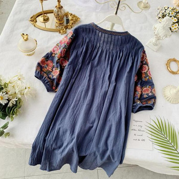 Alkalmi női ruha virágos hímzéssel több színben