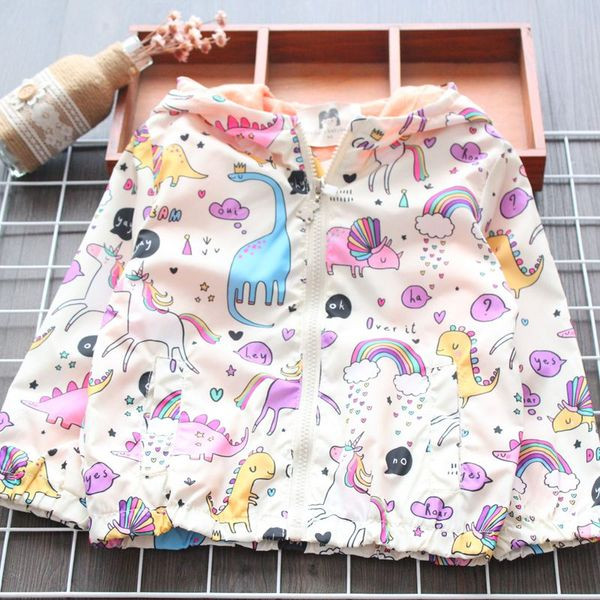 Színes gyerekkabát lányoknak kapucnival