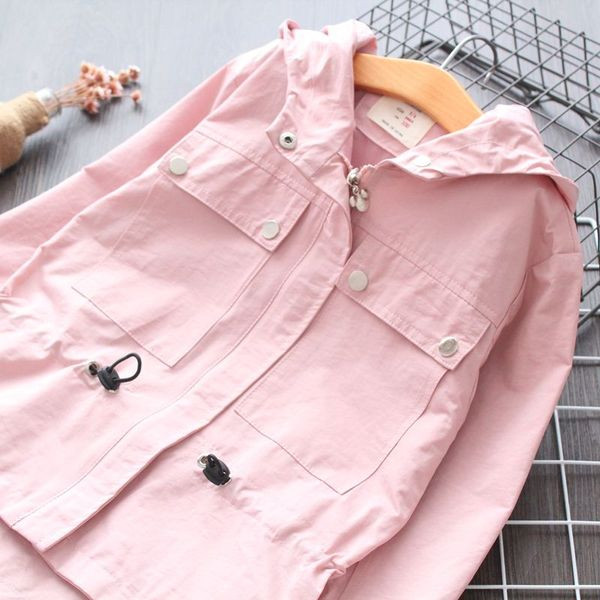 Új modell gyerekkabát lányoknak rózsaszín, lila és bézs színben