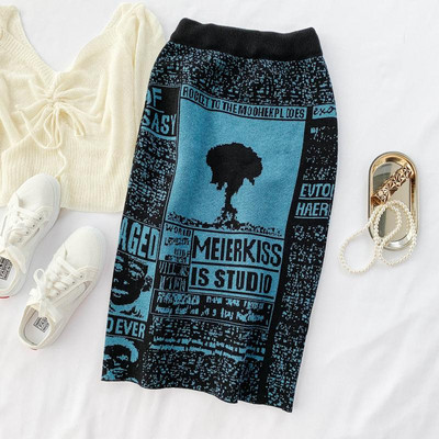 Modern női szoknya Karcsú modell, magas derékkal több színben