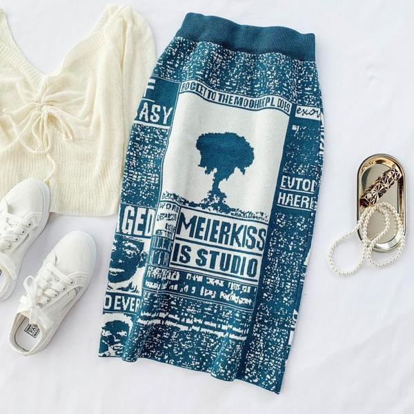 Modern női szoknya Karcsú modell, magas derékkal több színben