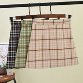 Női kockás szoknya több színben