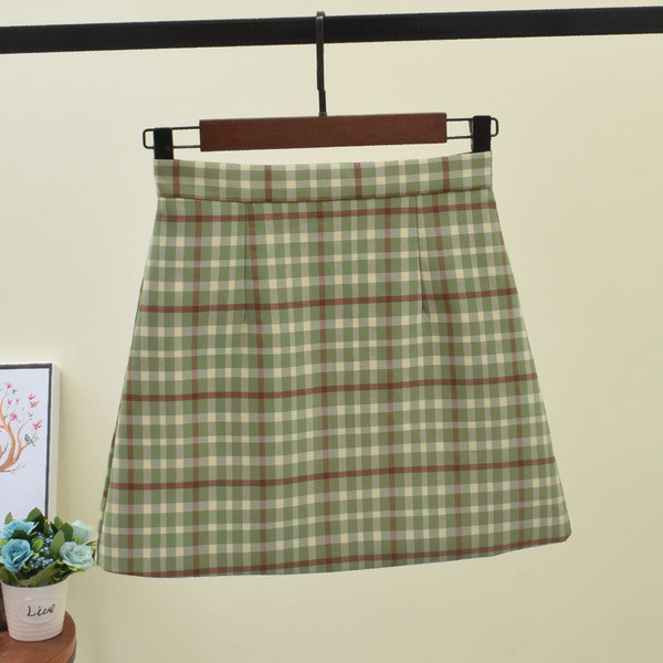 Női kockás szoknya több színben