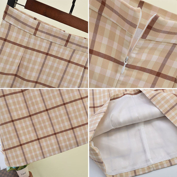 Női kockás szoknya több színben