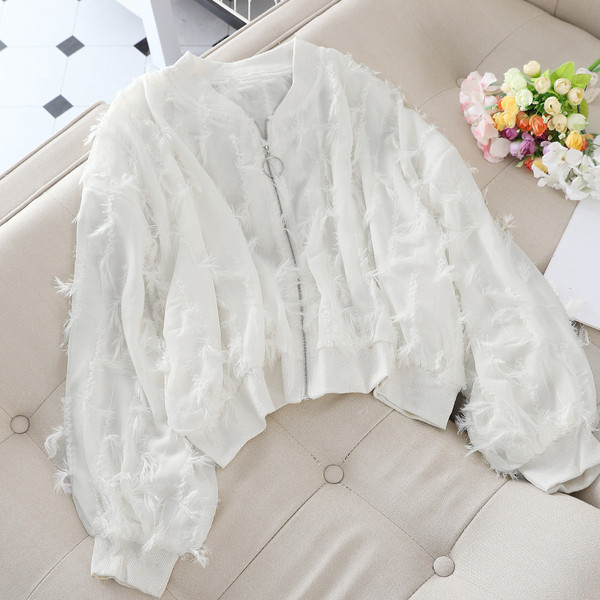 Őszi női kabát széles modell három színben