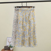 Lezser női szoknya gumírozott derékkal, két színben