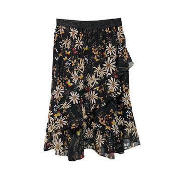 Rövid virágmintás tüllszoknya - két színben