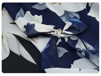 Modern női hosszú szoknya virágos motívummal, két színben