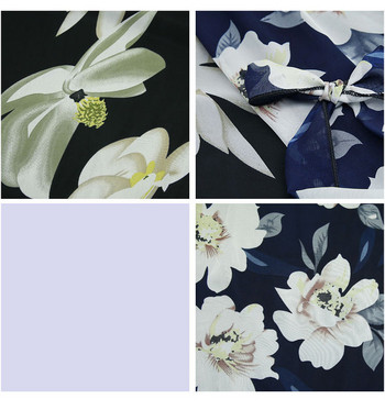 Modern női hosszú szoknya virágos motívummal, két színben