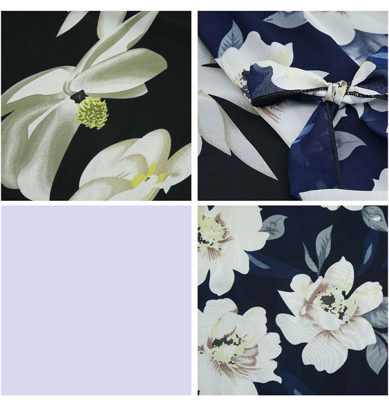 Modern női hosszú szoknya virágos motívummal, két színben