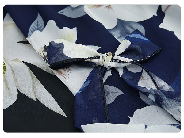 Modern női hosszú szoknya virágos motívummal, két színben