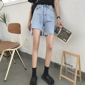 Pantaloni de dama actuali cu talie inalta 3/4 lungime