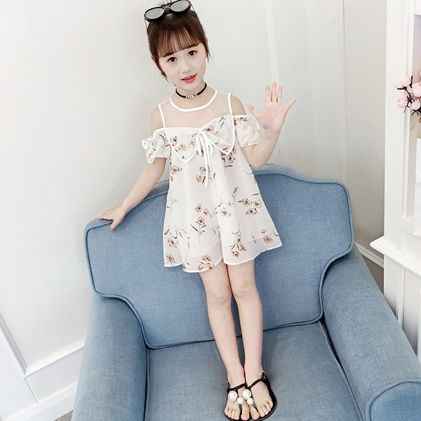 Új modell stílusos gyerekruha lányoknak rózsaszín és fehér színben