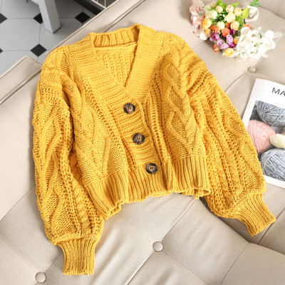 Vastag női mellény V-nyakkal, különböző színekben