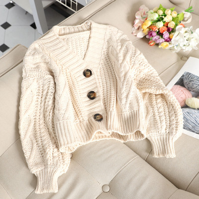 Vastag női mellény V-nyakkal, különböző színekben