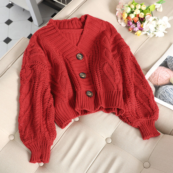 Vastag női mellény V-nyakkal, különböző színekben