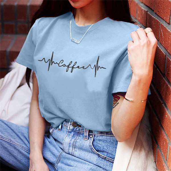 Modern női póló több színben felirattal