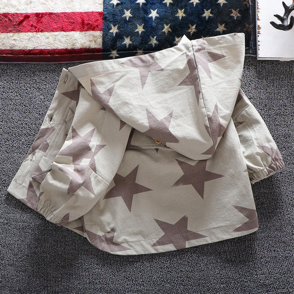 Új modell stílusos babakabát kapucnival fiúknak