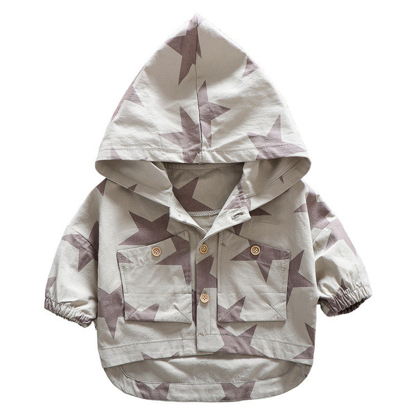 Új modell stílusos babakabát kapucnival fiúknak