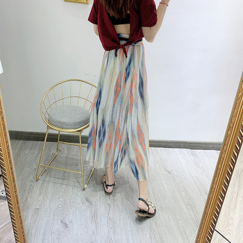 Női hosszú tüllszoknya derékban megkötővel