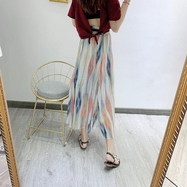 Női hosszú tüllszoknya derékban megkötővel