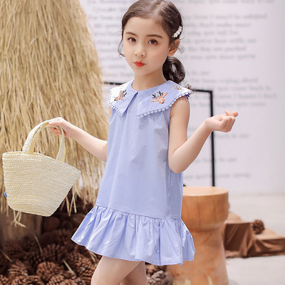 Új modell gyerekruha lányoknak kék, rózsaszín és sárga színekben