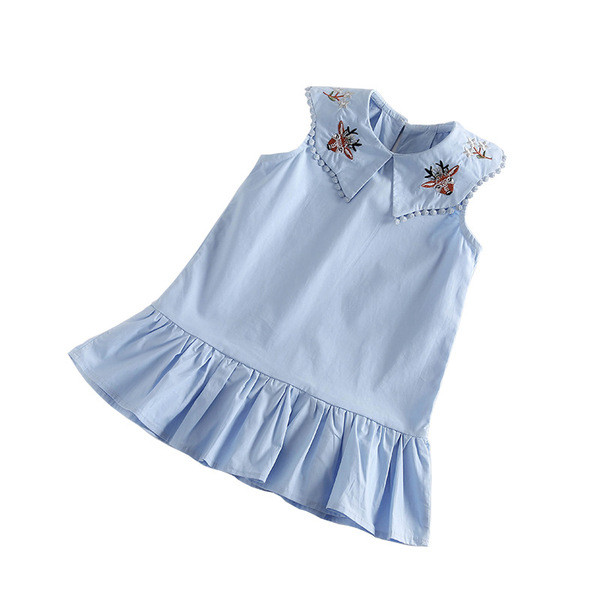 Új modell gyerekruha lányoknak kék, rózsaszín és sárga színekben