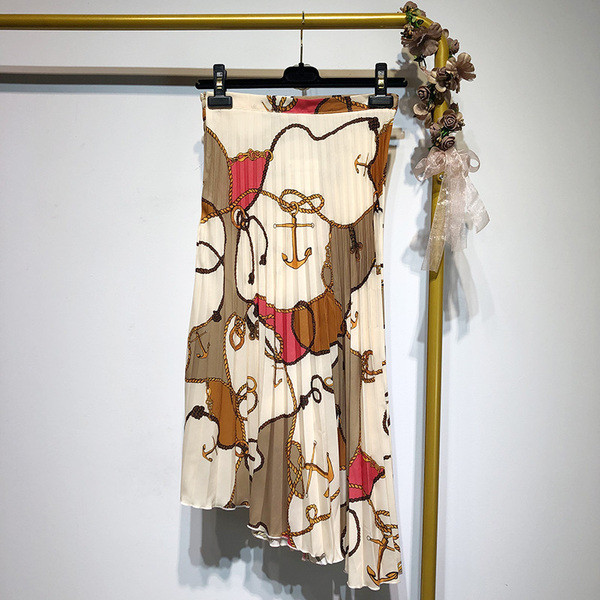 Mintás mintás női rakott szoknya