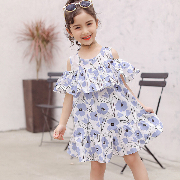 Kivágott gyerekruha csupasz váll - többféle színben