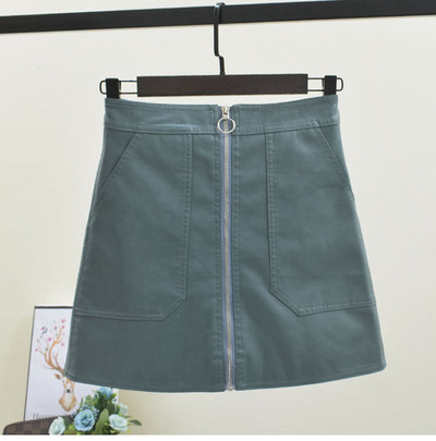 Női alkalmi szoknya cipzárral és zsebbel több színben