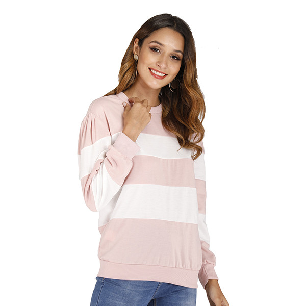 Alkalmi női blúz hosszú ujjal, rózsaszínben