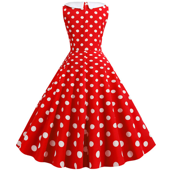 Modern női ruha vágott minta pöttyök több színben