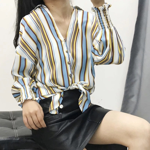 Új modell elegáns női ing gombokkal