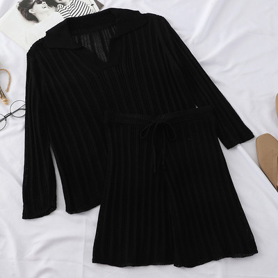 Új modell kötött női kétrészes szett négy színben