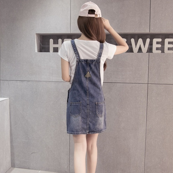 Aktuális női farmer overál kék színben