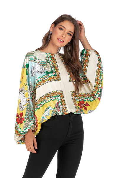 Modern női blúz, hosszú ujjú széles modell